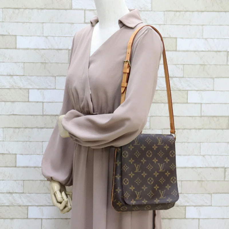 Luxury bags with exotic skinsLOUIS VUITTON Shoulder Bag Monogram Musette Salsa M51258 Brown Women's Canvas