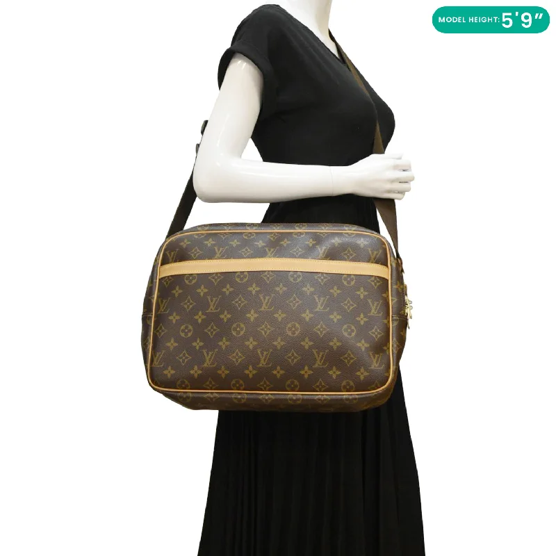 Best tote bags for workLOUIS VUITTON Reporter Monogram Canvas Shoulder Bag Brown