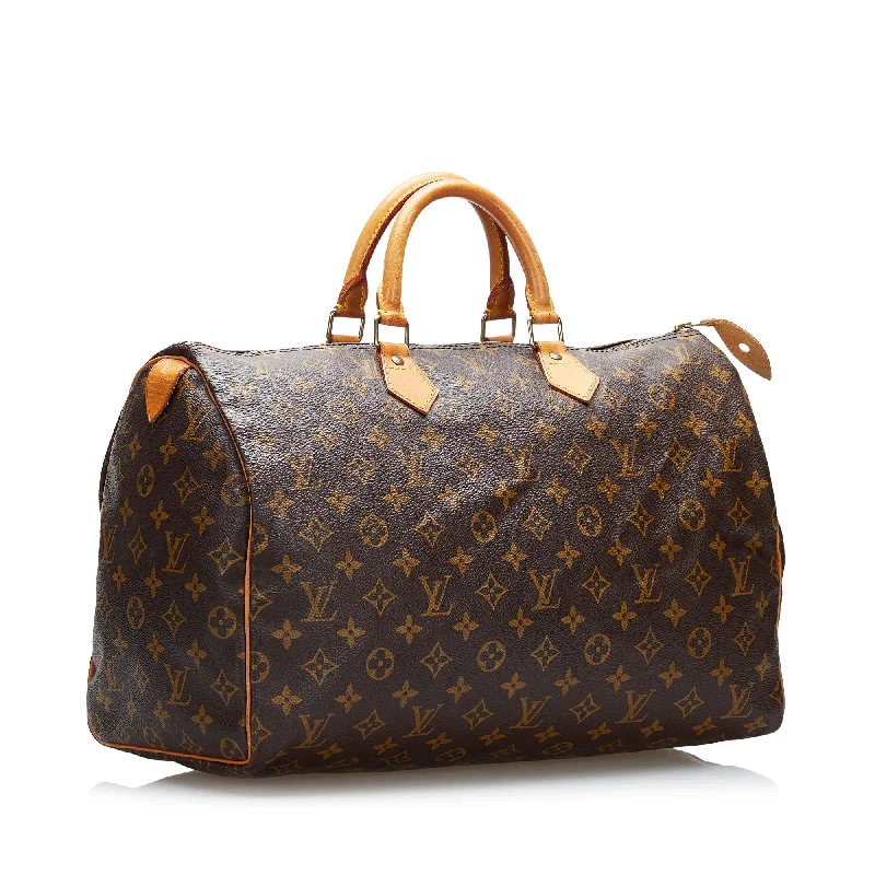 Luxury bags with chain strapsLouis Vuitton Monogram Speedy 40 (37525)