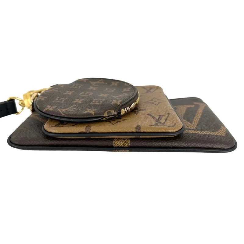 Luxury bags with exotic skinsLouis Vuitton Reverse Monogram Trio Pouch