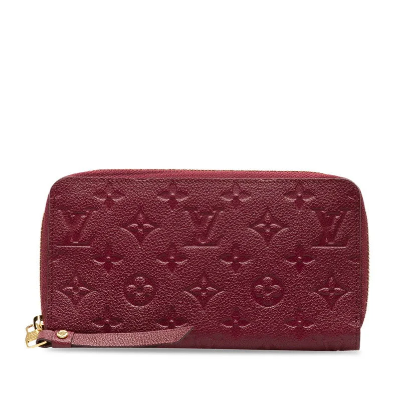 Mini bags for evening outLouis Vuitton Round Zip Long Wallet M60359 Bordeaux Red Ladies