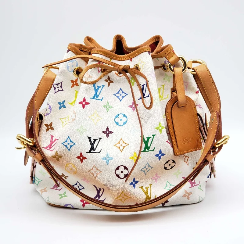 Customizable monogram bagsLouis Vuitton Noe Petit Multicolor Shoulder Bag