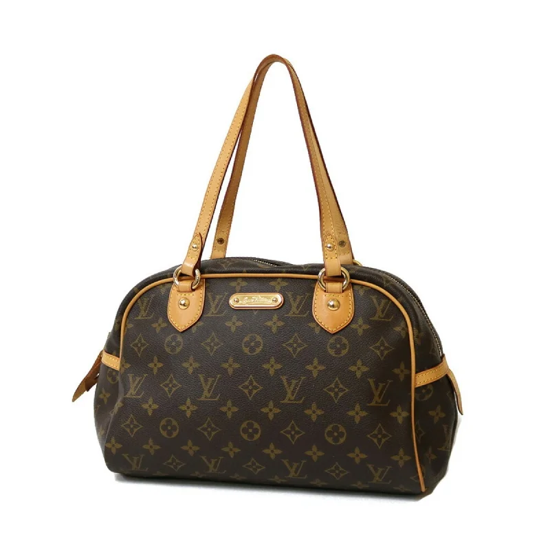 Designer bags with top handlesLOUIS VUITTON Shoulder Bag Monogram Montorgueil M95566 Brown Women's Canvas