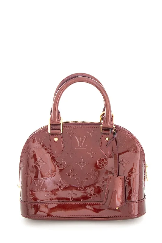 Eco-friendly tote bags for shoppingLouis Vuitton Red Patent Leather Vernis Alma Handbag