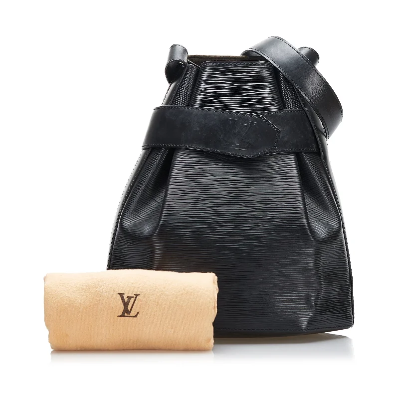 Designer bags with detachable strapsLouis Vuitton Sac D'Epaule Black Epi