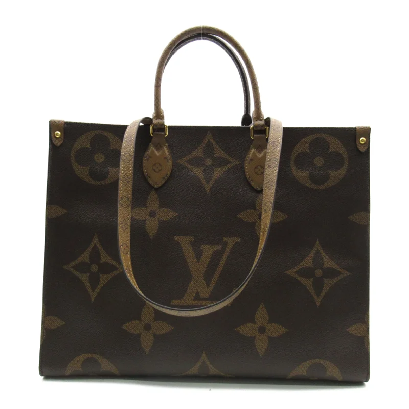 Customizable monogram bagsLouis Vuitton On The Go GM 2w Shoulder Bag 2way Shoulder Bag PVC Coated Canvas Monogram Giant  Brown  M45320