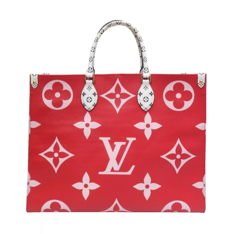 High-end designer bags for menLOUIS VUITTON On The Go GM M44569 Rouge Red Monogram Giant