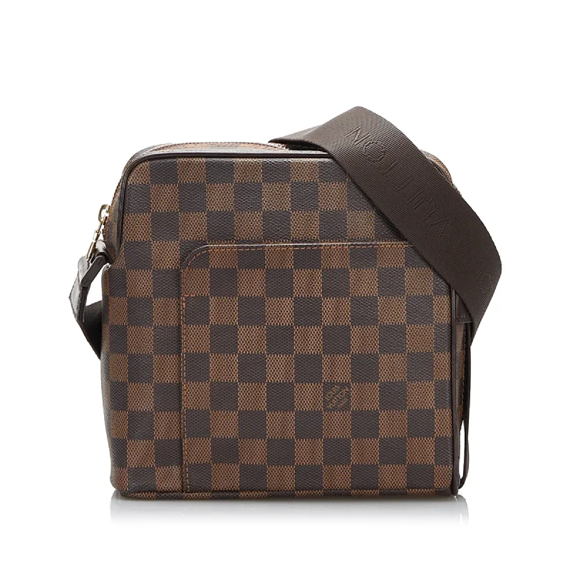 Water-resistant travel backpacksLouis Vuitton Olav PM Damier Ebene Canvas