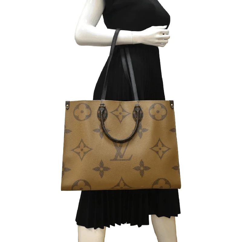 Best tote bags for workLOUIS VUITTON Onthego GM Giant Monogram Canvas Tote Shoulder Bag Brown