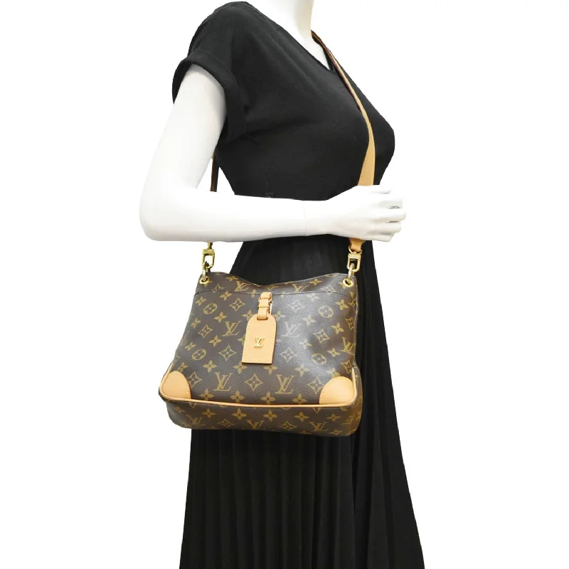 High-end designer bags for menLOUIS VUITTON Odeon PM Monogram Canvas Shoulder Bag Brown