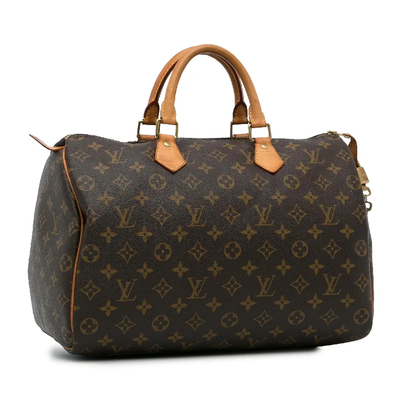 Designer bags with detachable strapsLouis Vuitton Monogram Speedy 35 (7bC4dF)