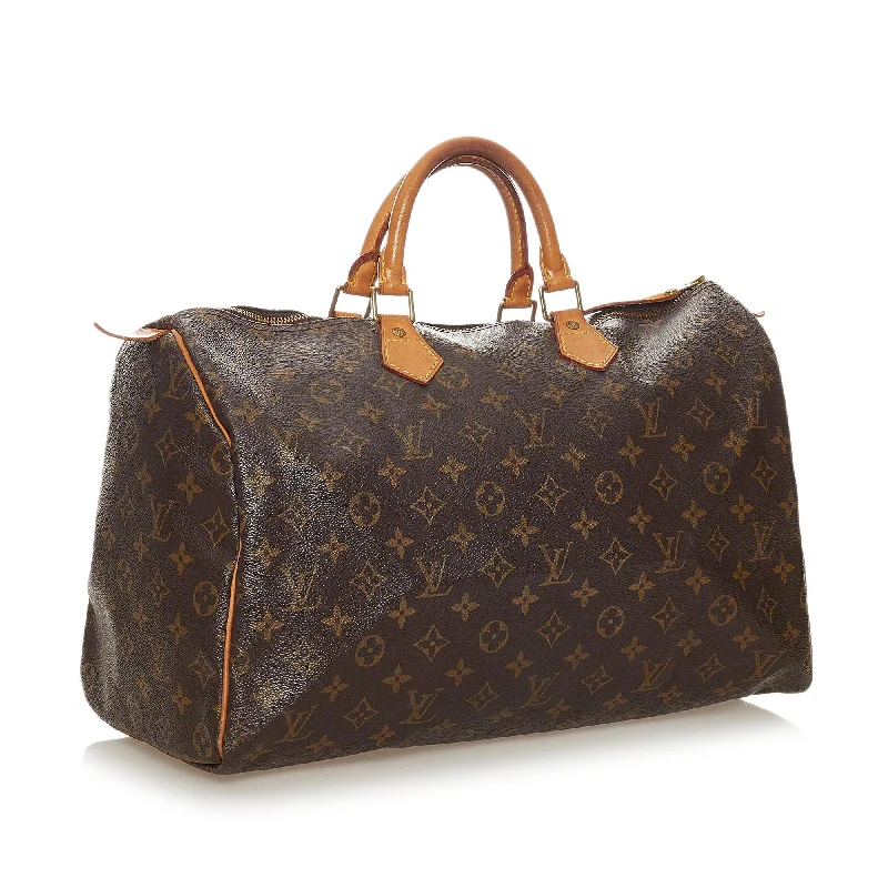 Vegan leather handbagsLouis Vuitton Monogram Speedy 40 (27493)