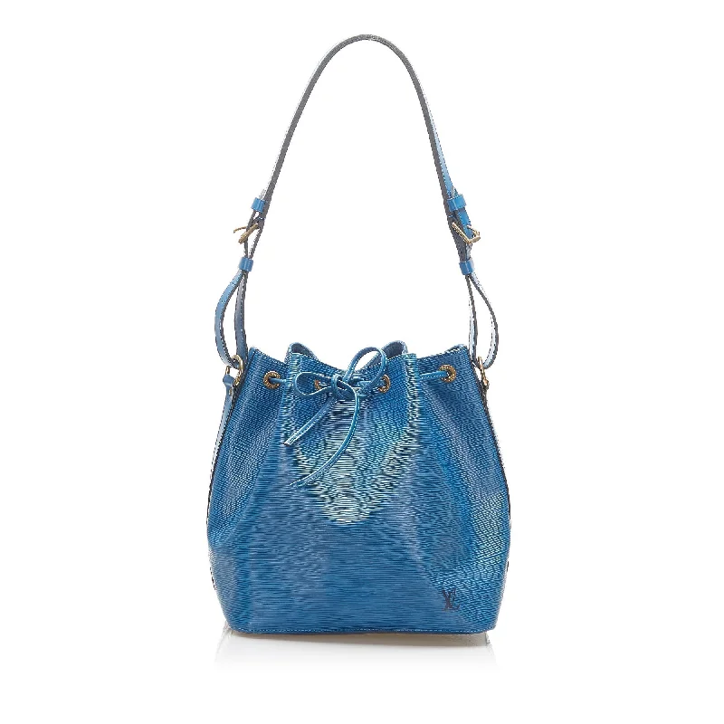 Eco-friendly tote bags for shoppingLouis Vuitton Petit Noé Blue Epi