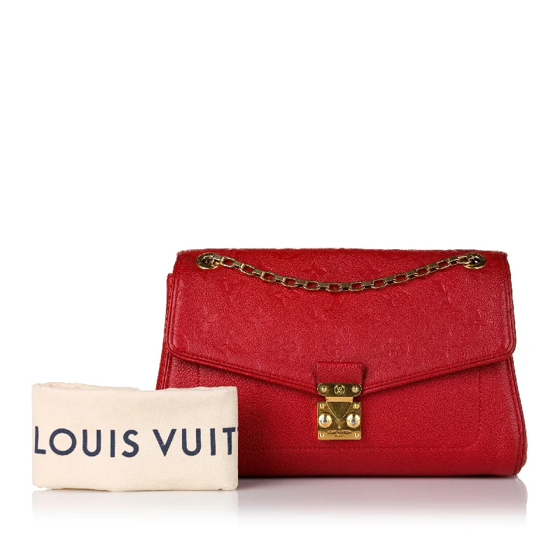 Elegant clutch bags for weddingsLouis Vuitton Saint Germain PM Red Monogram Empreinte