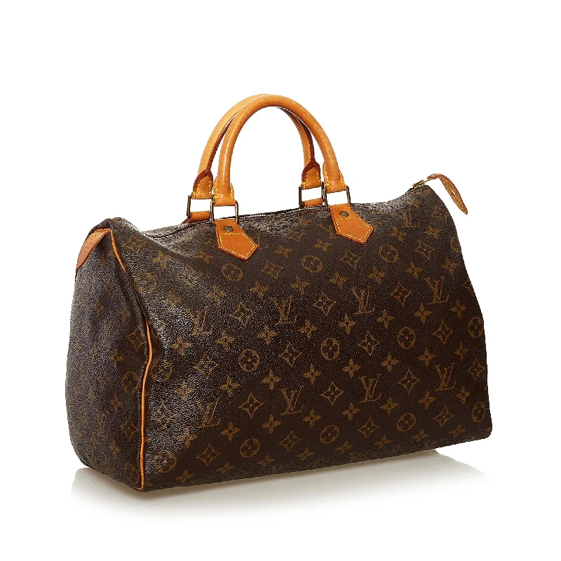 Designer bags with detachable strapsLouis Vuitton Monogram Speedy 35 36282)