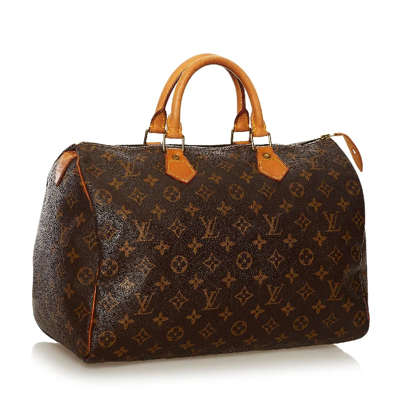 High-quality leather messenger bagsLouis Vuitton Monogram Speedy 35 35556)