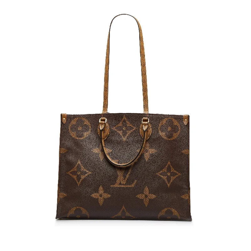 Designer bags with top handlesLouis Vuitton Onthego GM Reverse Giant Monogram Canvas