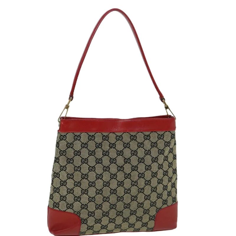 Luxury bags with chain strapsGUCCI GG Canvas Shoulder Bag Red Beige 001 4231 001998 th4317