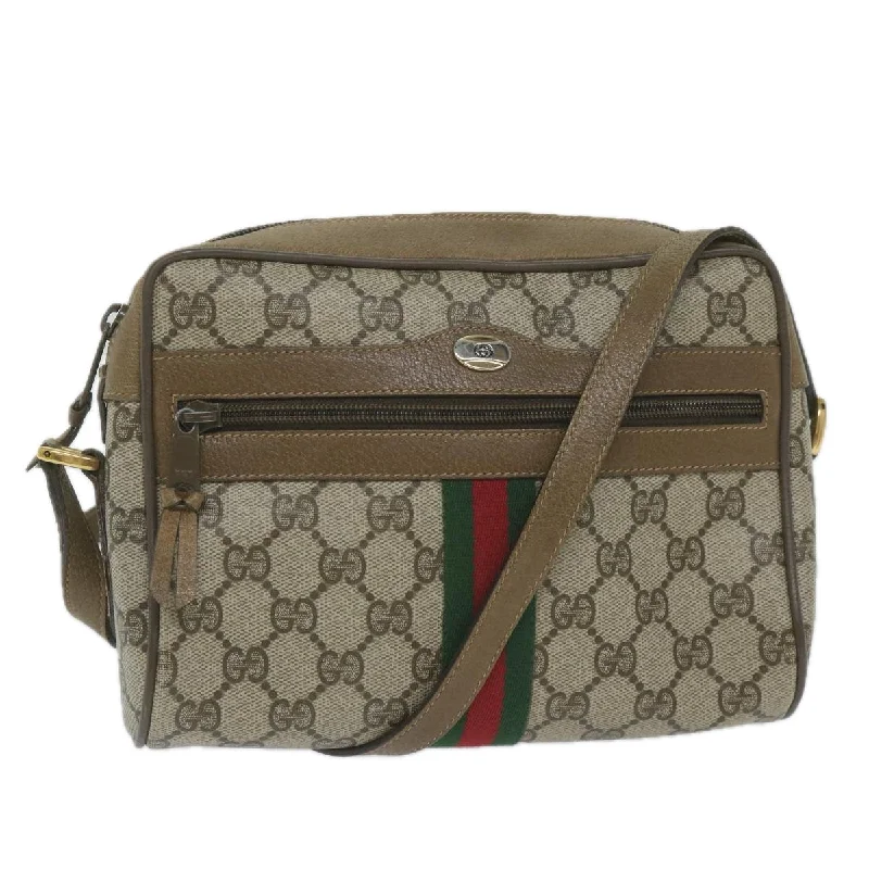 Luxury handbags 2025GUCCI GG Supreme Web Sherry Line Shoulder Bag Beige Red 56 02 004 yk9683