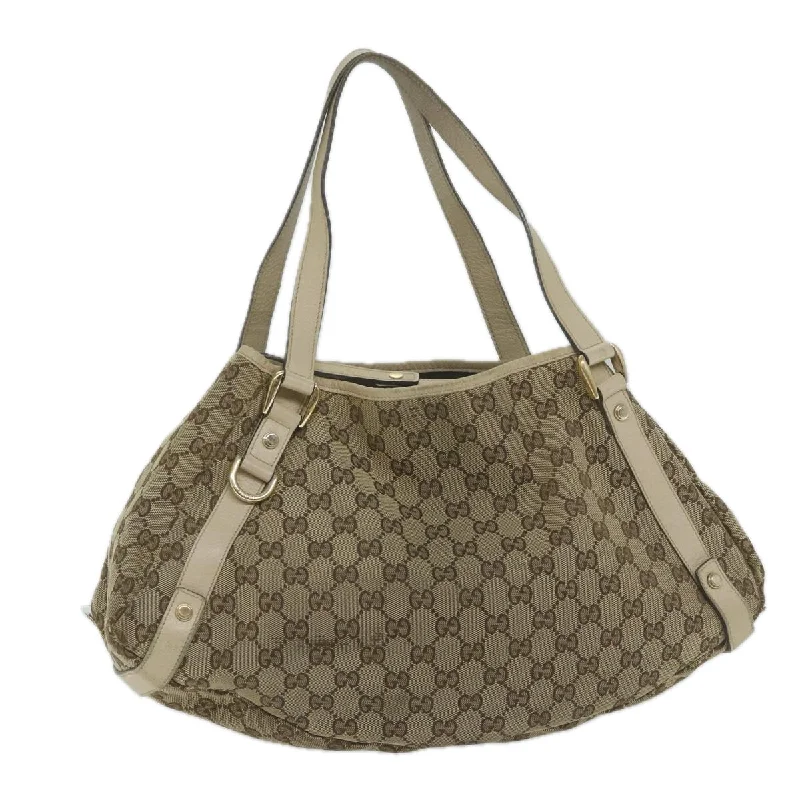 Luxury handbags 2025GUCCI GG Canvas Tote Bag Beige 130736 61847