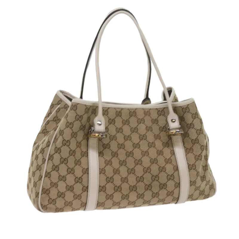 Vegan leather handbagsGUCCI GG Canvas GG Twins Tote Bag Beige 232957 60992