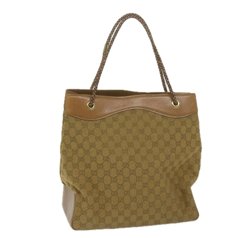 Vintage-inspired handbagsGUCCI GG Canvas Tote Bag Brown 109141 63587