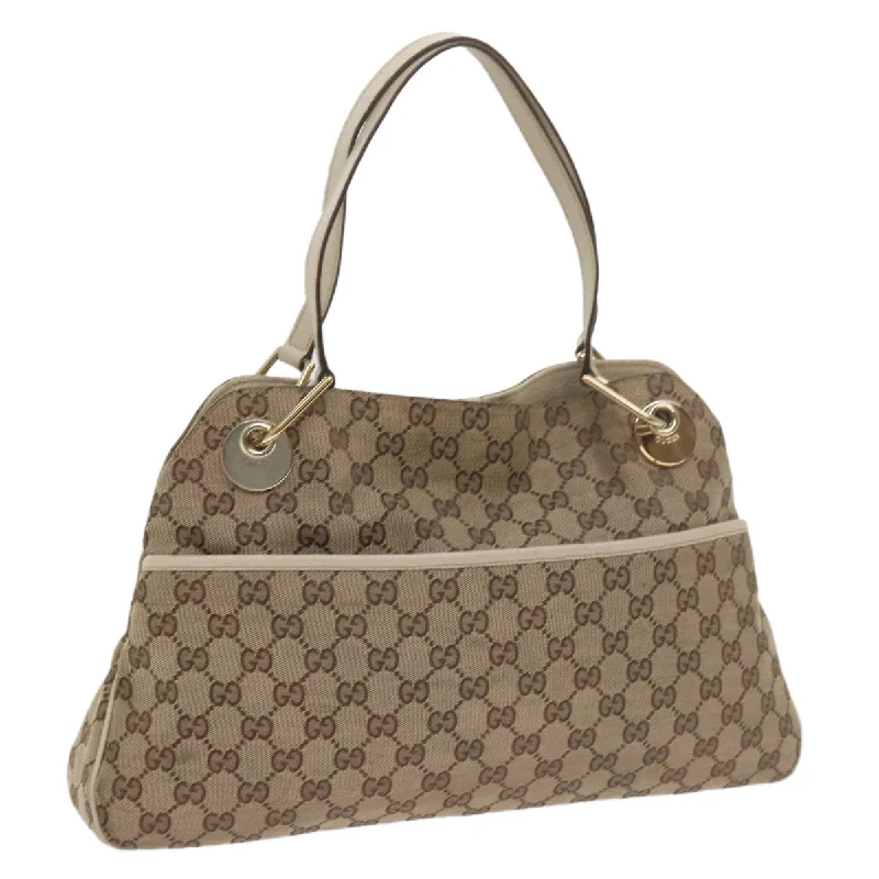 Vintage-inspired handbagsGUCCI GG Canvas Tote Bag Beige 121023 60518