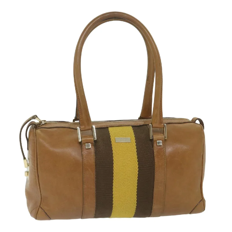 Best-selling designer bags 2025GUCCI Sherry Line Hand Bag Leather Brown Yellow 000 0851 hk1052