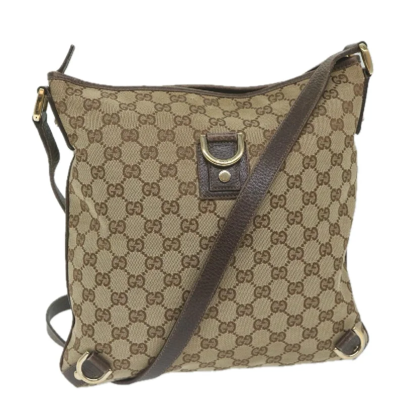 Luxury bags with exotic skinsGUCCI GG Canvas Shoulder Bag Beige 131326 62837