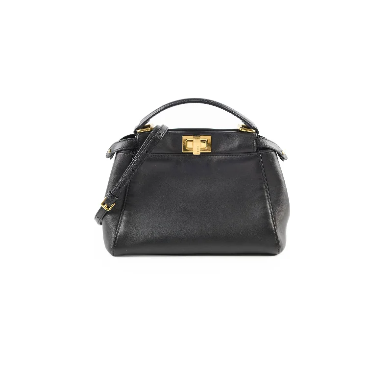 Trendy transparent PVC bagsFendi Peekaboo Small Black