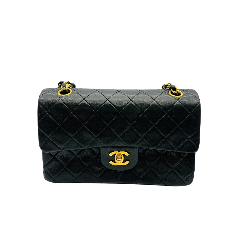 Designer bags with top handlesClassic Flap Small Lambskin Black GHW