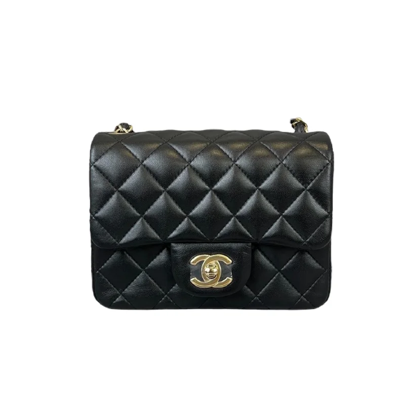 Best bags for weekend getawaysClassic Flap Square Mini Lambskin Black GHW