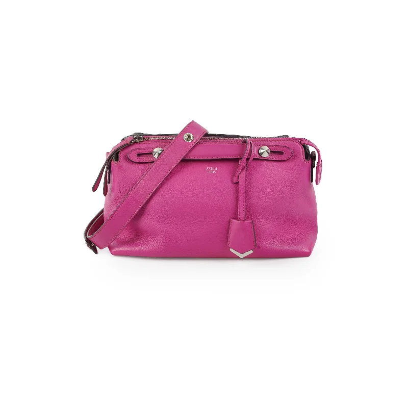 Mini bags for evening outFendi By The Way Fuchsia Medium Boston Bag