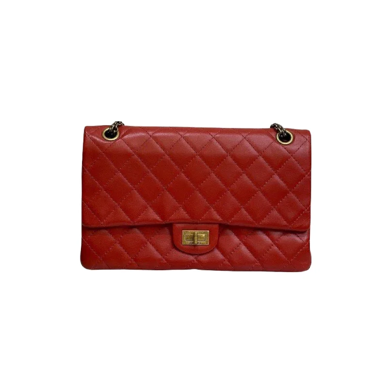 Luxury handbags 20252.55 Reissue Lambskin Red GHW