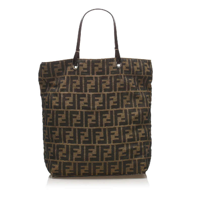 Best bags for business tripsFendi Zucca Canvas Tote Bag Brown