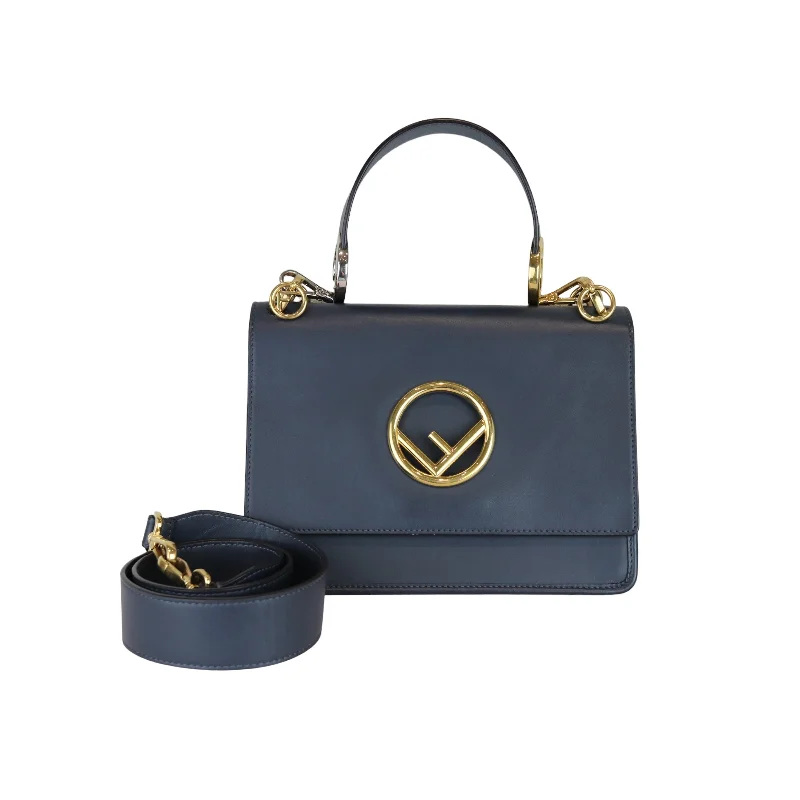 Best tote bags for workF is Fendi Medium Kan Vitello Century Opaco Blue MHW