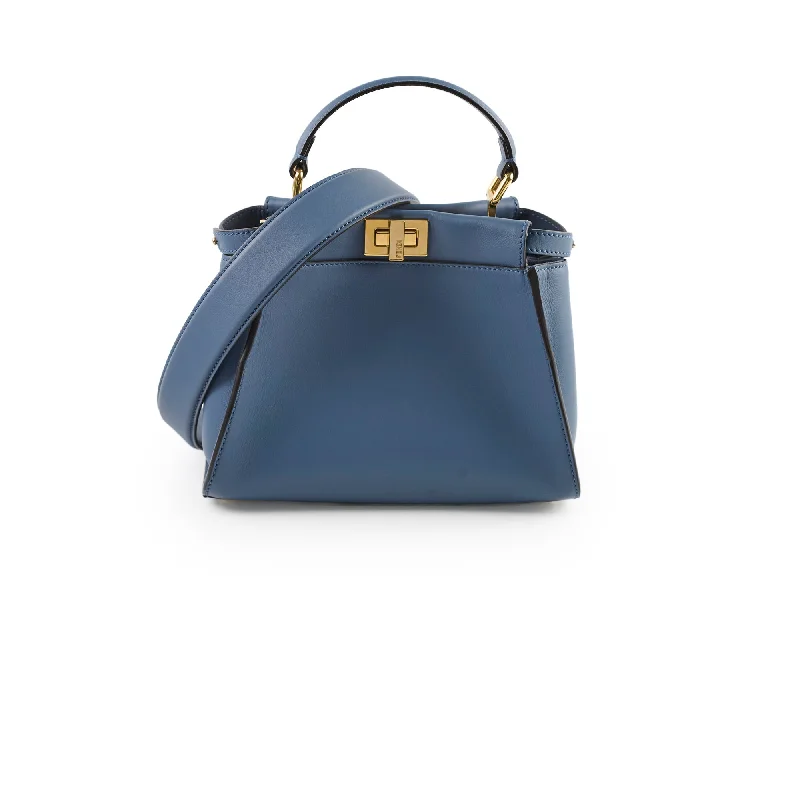 Best bags for business tripsFendi Peekaboo Small Blue