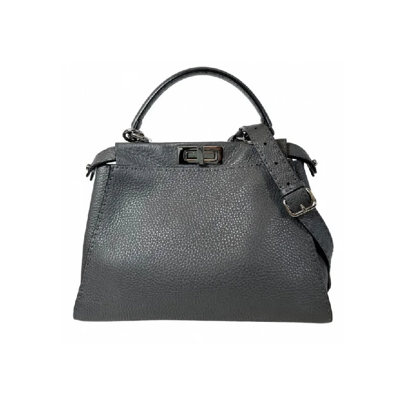 Luxury bags with chain strapsFendi Peekaboo Grey