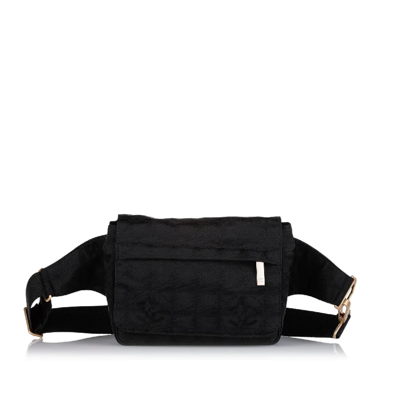 Mini bags for evening outChanel New Travel Line Canvas Belt Bag Black