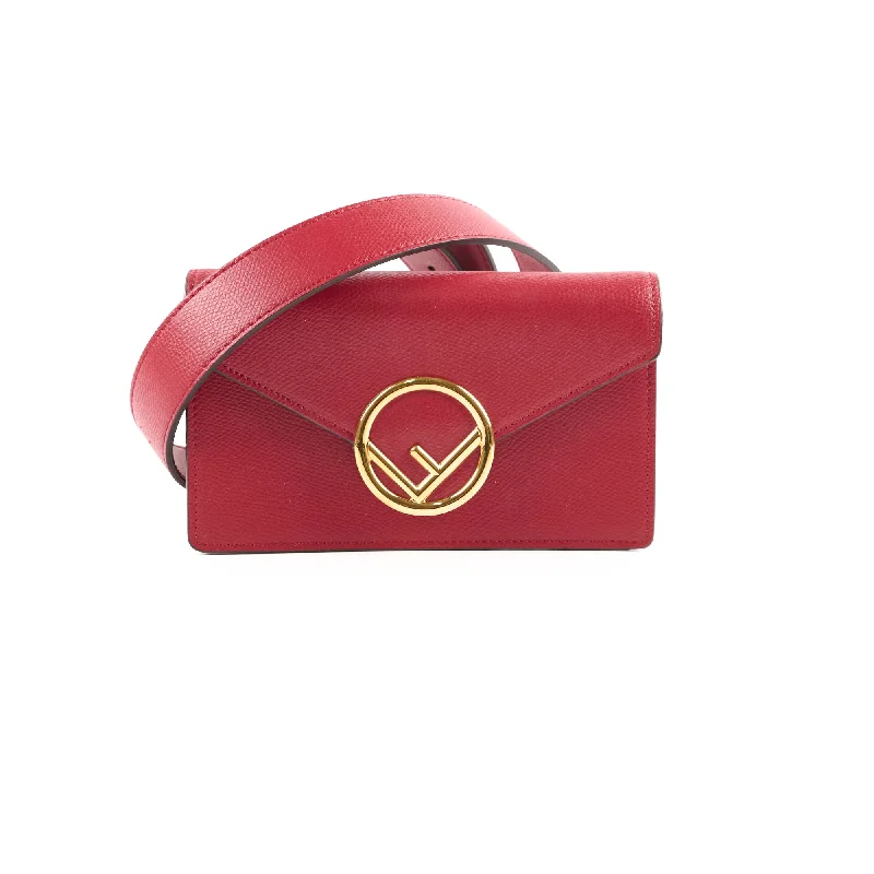 Crossbody bags for everyday useFendi 2 In 1 Red Leather Belt Crossbody Bag