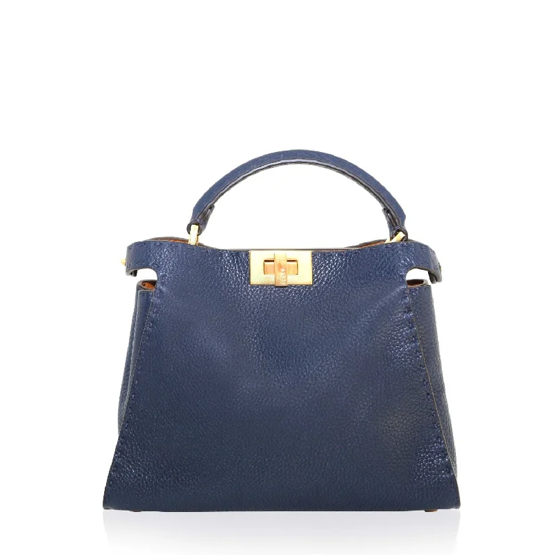 Vegan leather handbagsPeekaboo ISeeU Small Navy