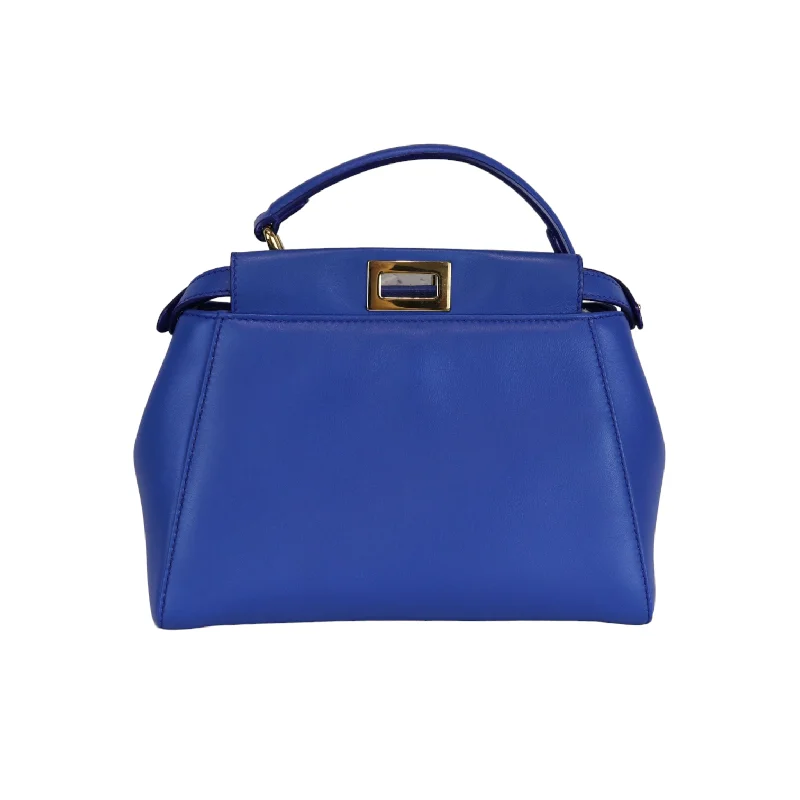 Affordable designer bag dupesMini Peekaboo Leather Electric Blue GHW