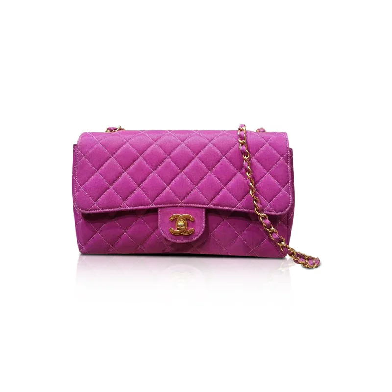 Compact crossbody bags for travelVintage Canvas Classic Flap Magenta