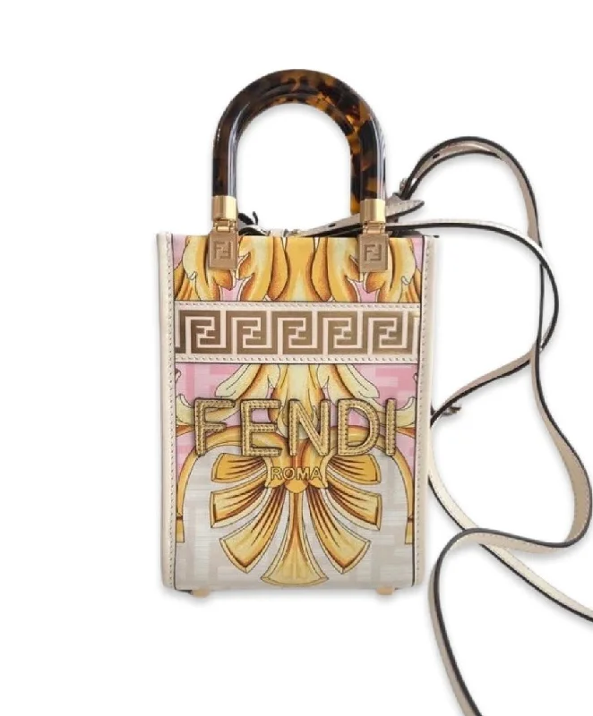 High-end designer bags for menFendi x Versace Fendace Sunshine Mini Tote