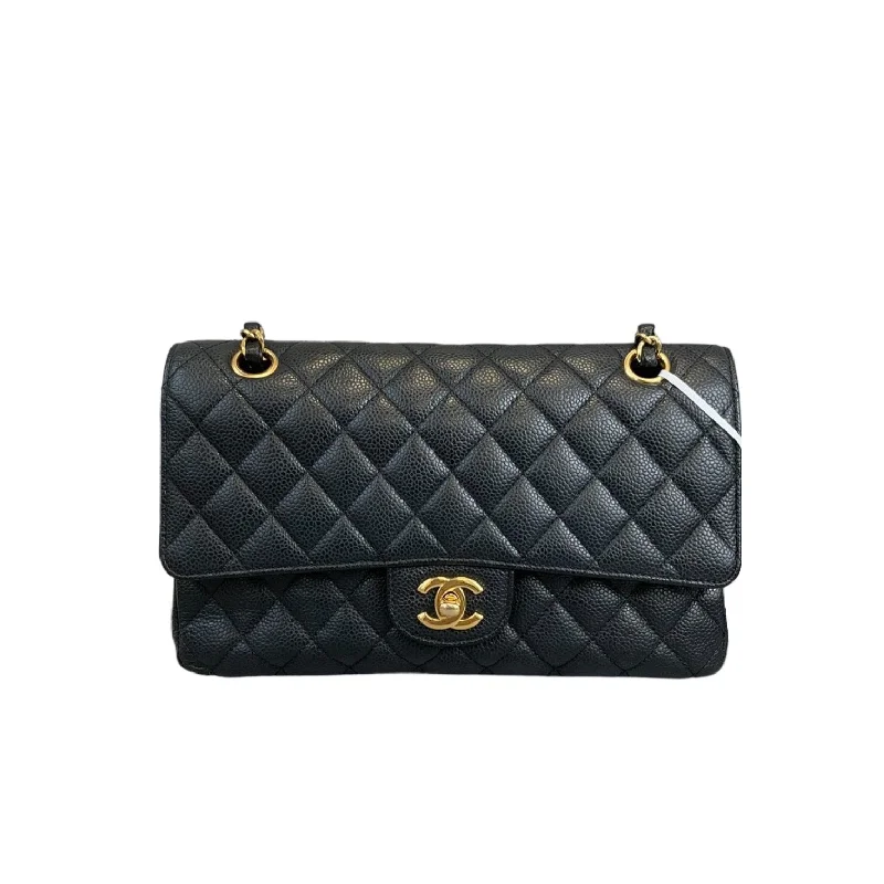 Luxury handbags 2025Classic Flap Caviar Medium Black GHW