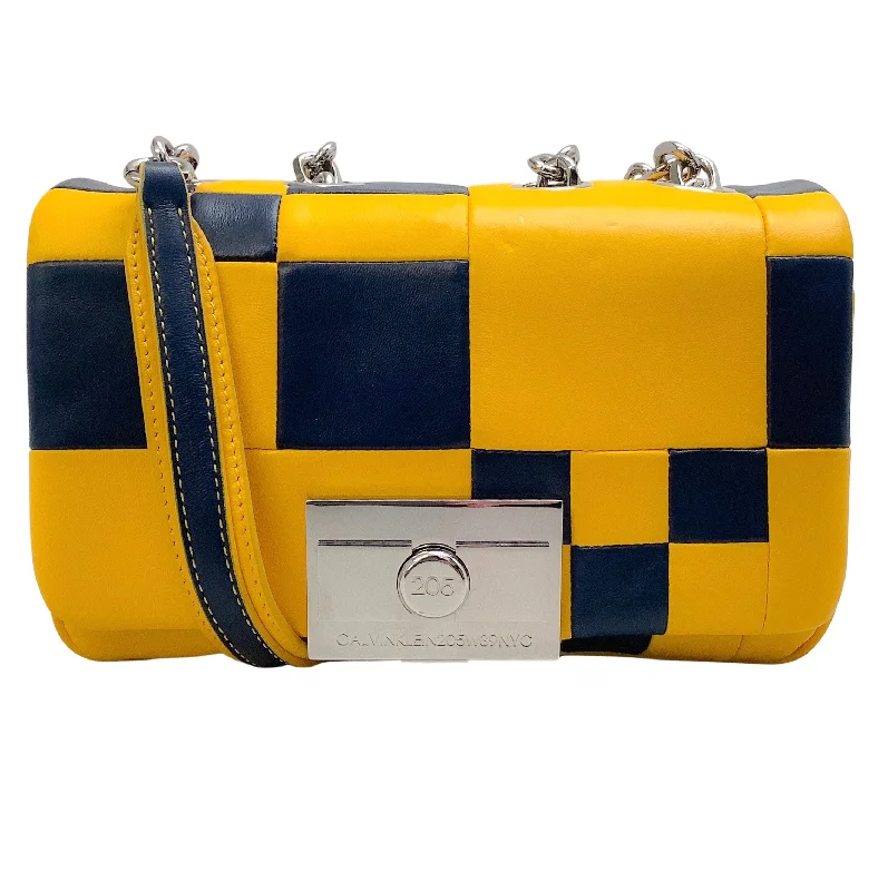 Stylish laptop bags for professionalsCalvin Klein 205W39NYC Navy / Yellow Billie Flap Bag