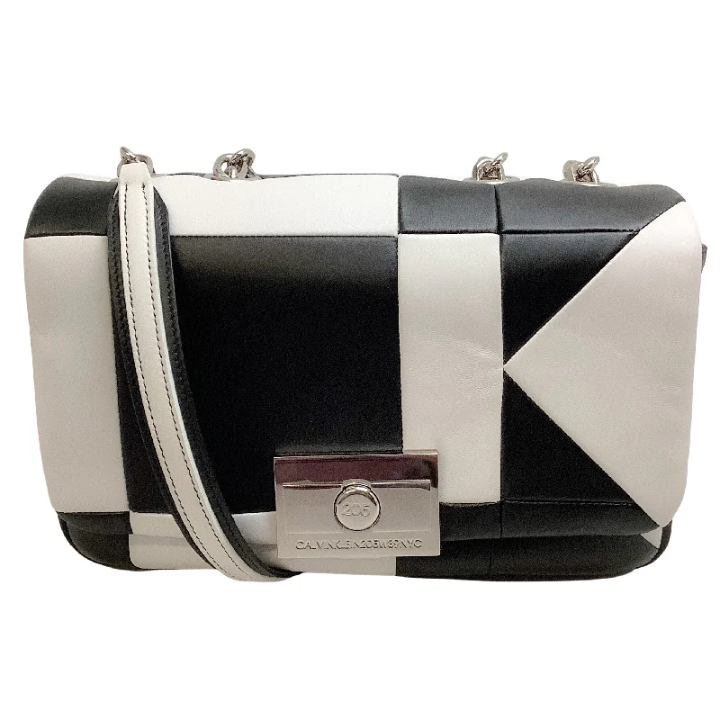 Vintage-inspired handbagsCalvin Klein 205W39NYC Black / White Billie Flap Bag