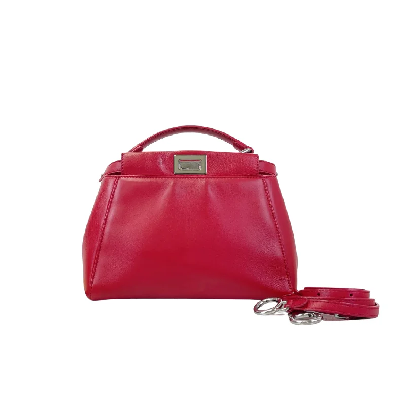 Luxury bags with chain strapsPeekaboo Mini Red SHW