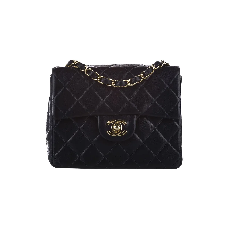 Best bags for weekend getawaysMini Square Classic Lambskin Black GHW