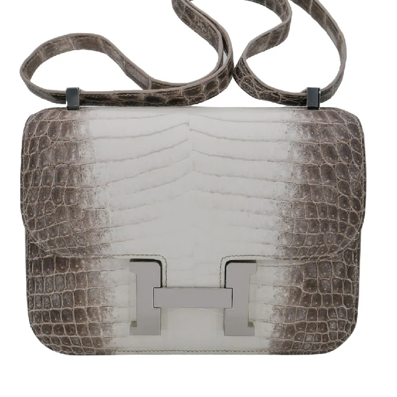 Crossbody bags for everyday useHermès 24cm Constance Blanc Himalaya Palladium Hardware